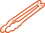 Kitchen Tongs SVG BBQ Outline Vector