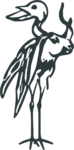 Abstract Bird SVG Surreal Sketch Vector
