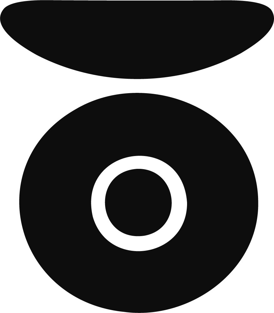 Abstract Circle Logo SVG Bold Minimal Vector
