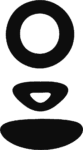 Abstract Face SVG Simple Silhouette Vector