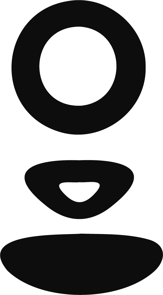 Abstract Face SVG Simple Silhouette Vector