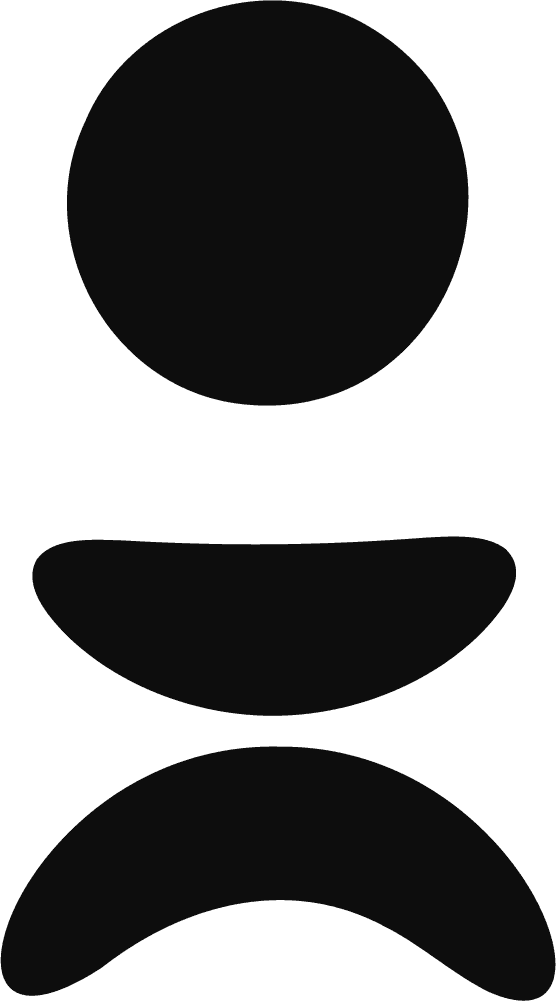 Abstract Face SVG Bold Silhouette Vector