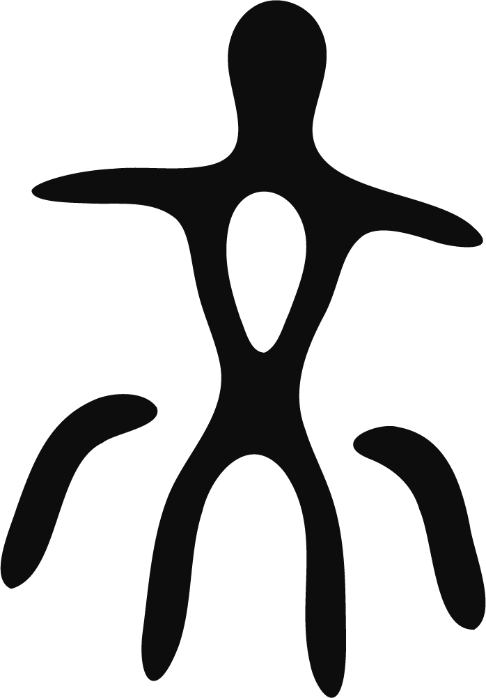 Abstract Human Figure SVG Fluid Silhouette Vector