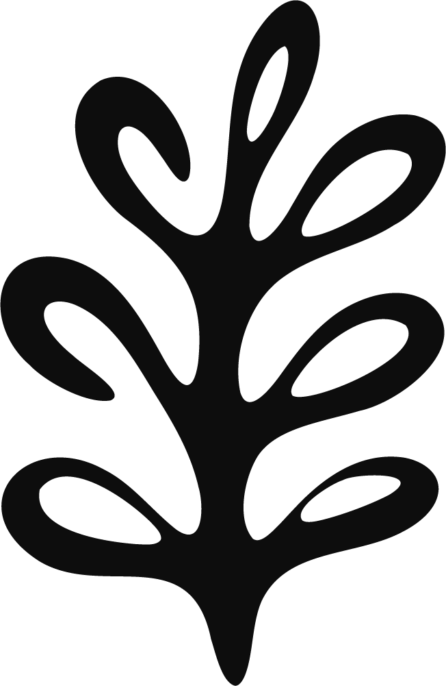 Abstract Leaf SVG Swirling Botanical Vector