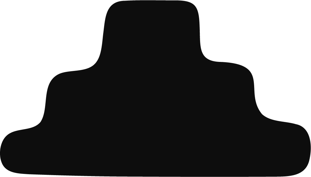 Abstract Mound Shape SVG Bold Silhouette Vector