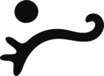 Abstract Running Figure SVG Bold Silhouette Vector