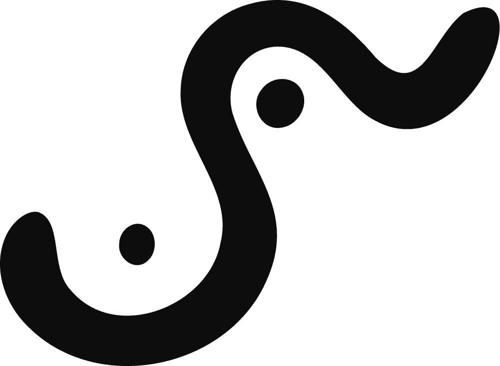 Abstract Squiggle SVG Bold Curve Vector