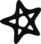 Abstract Star Shape SVG Bold Silhouette Vector
