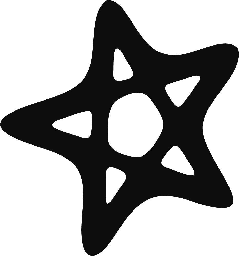 Abstract Star Shape SVG Bold Silhouette Vector