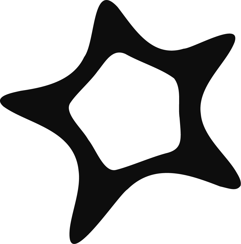 Abstract Star Shape SVG Bold Twisted Vector