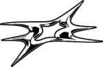 Abstract Star Shape SVG Bold Sharp Edges Vector