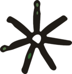 Abstract Star Splatter SVG Organic Blot Vector