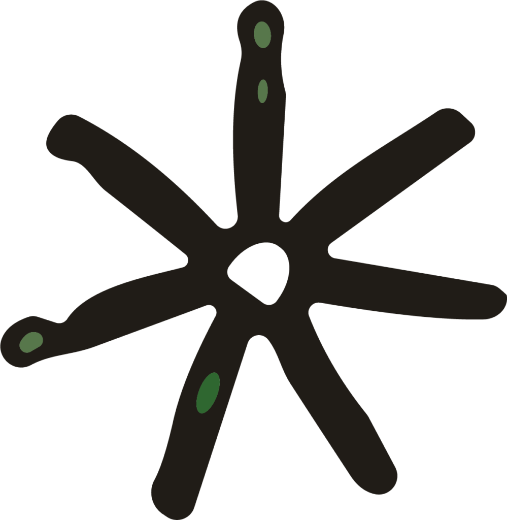 Abstract Star Splatter SVG Organic Blot Vector