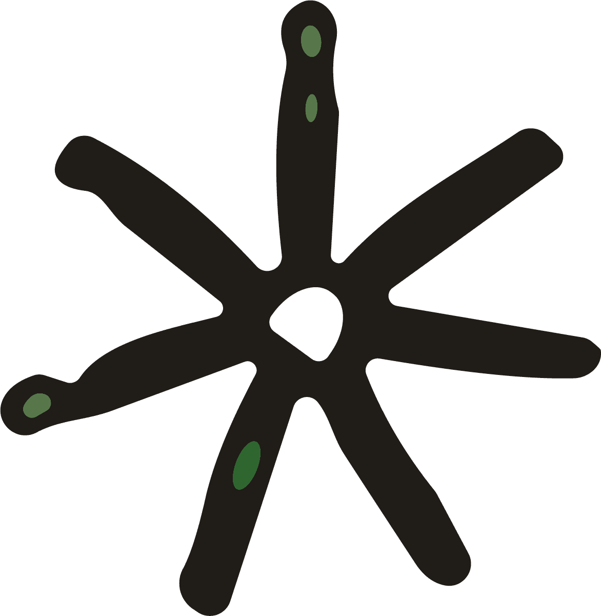 Abstract Star Splatter SVG Organic Blot Vector - Image 1