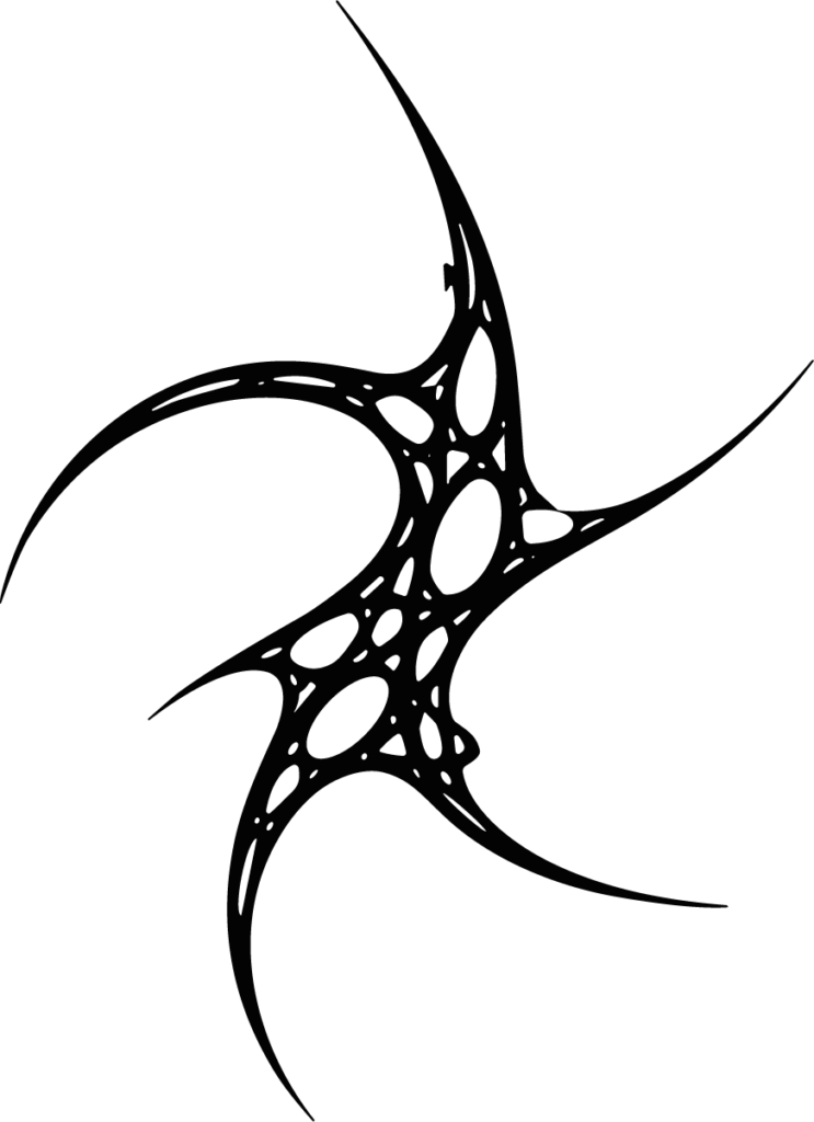 Abstract Swirl SVG Sharp Tribal Vector