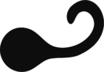 Abstract Swirl Shape SVG Bold Curve Vector