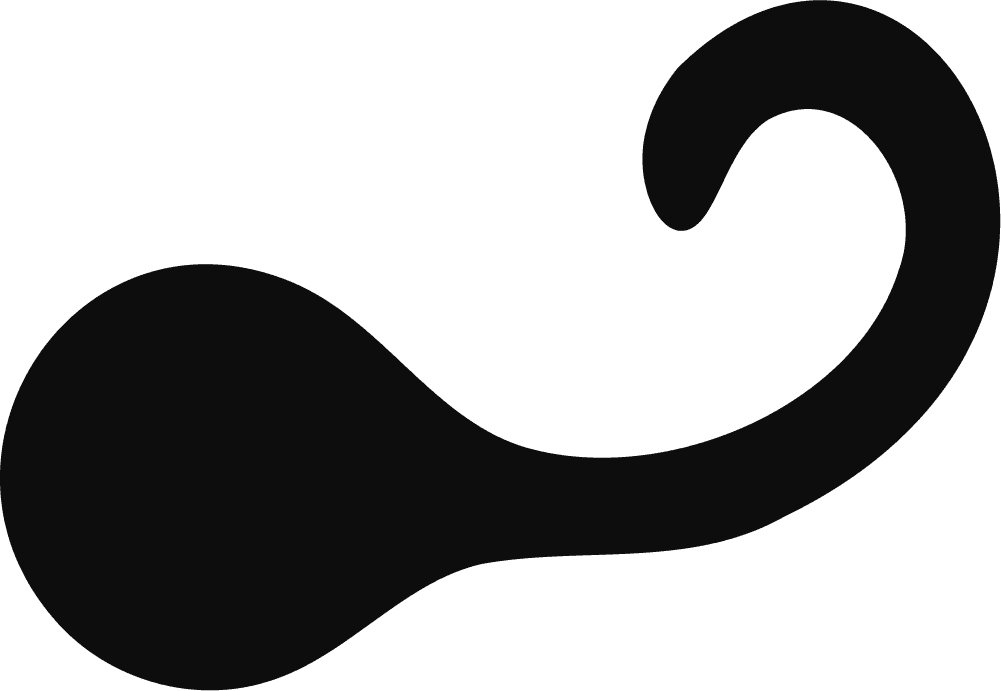 Abstract Swirl Shape SVG Bold Curve Vector