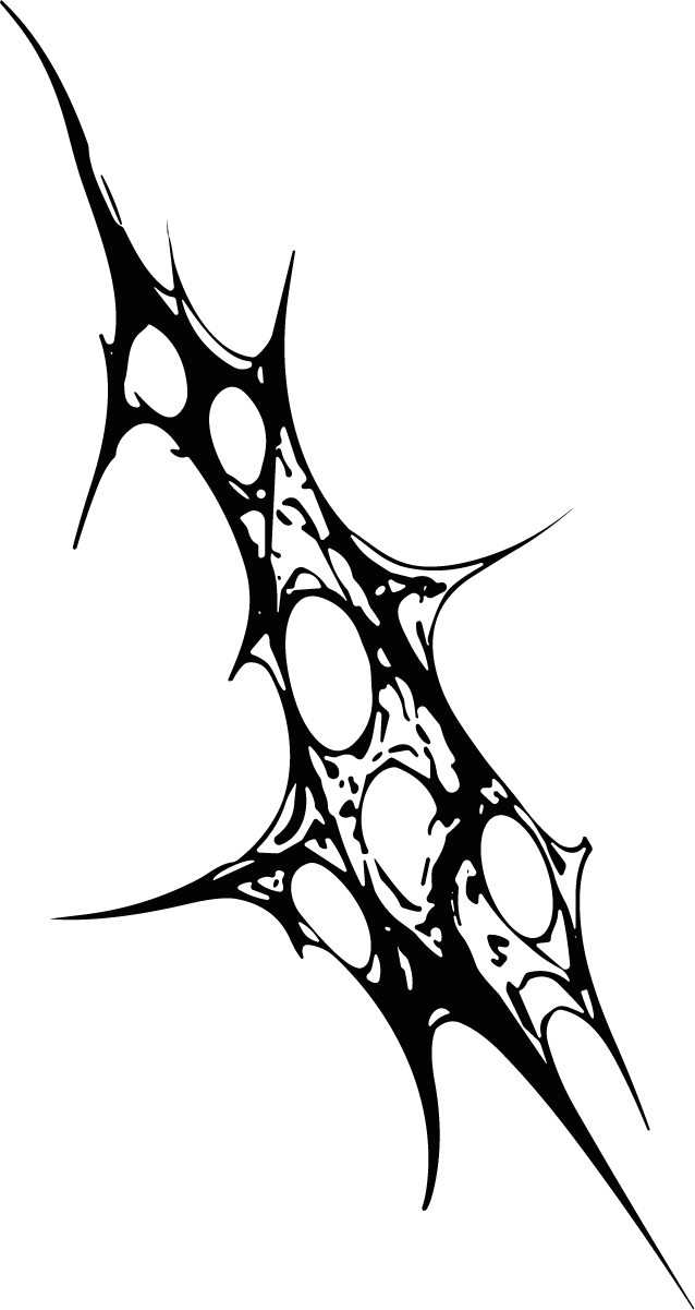 Abstract Thorn Shape SVG Jagged Web Vector - Image 1