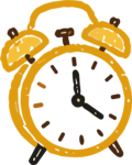 Alarm Clock SVG Hand-Drawn Retro Vector