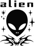 Alien Head SVG Tribal Cosmic Vector