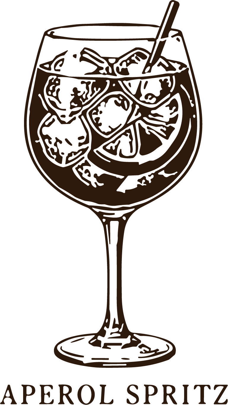Aperol Spritz SVG Bold Sketch Vector - Image 1