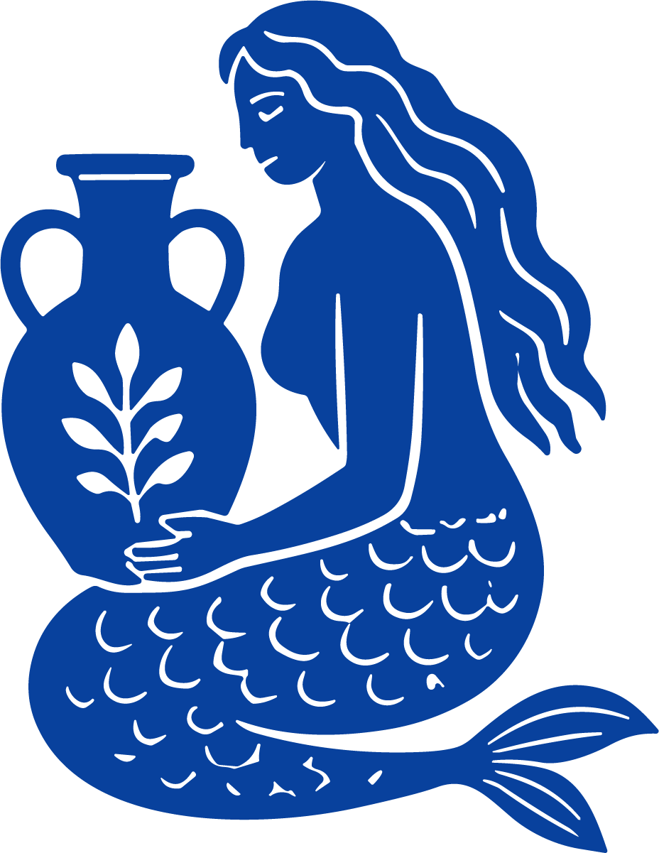 Aquarius Mermaid SVG Mystic Zodiac Vector - Image 1