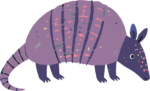 Armadillo SVG Speckled Whimsy Vector
