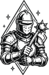 Armored Knight SVG Bold Medieval Vector