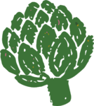 Artichoke SVG Rustic Botanical Vector