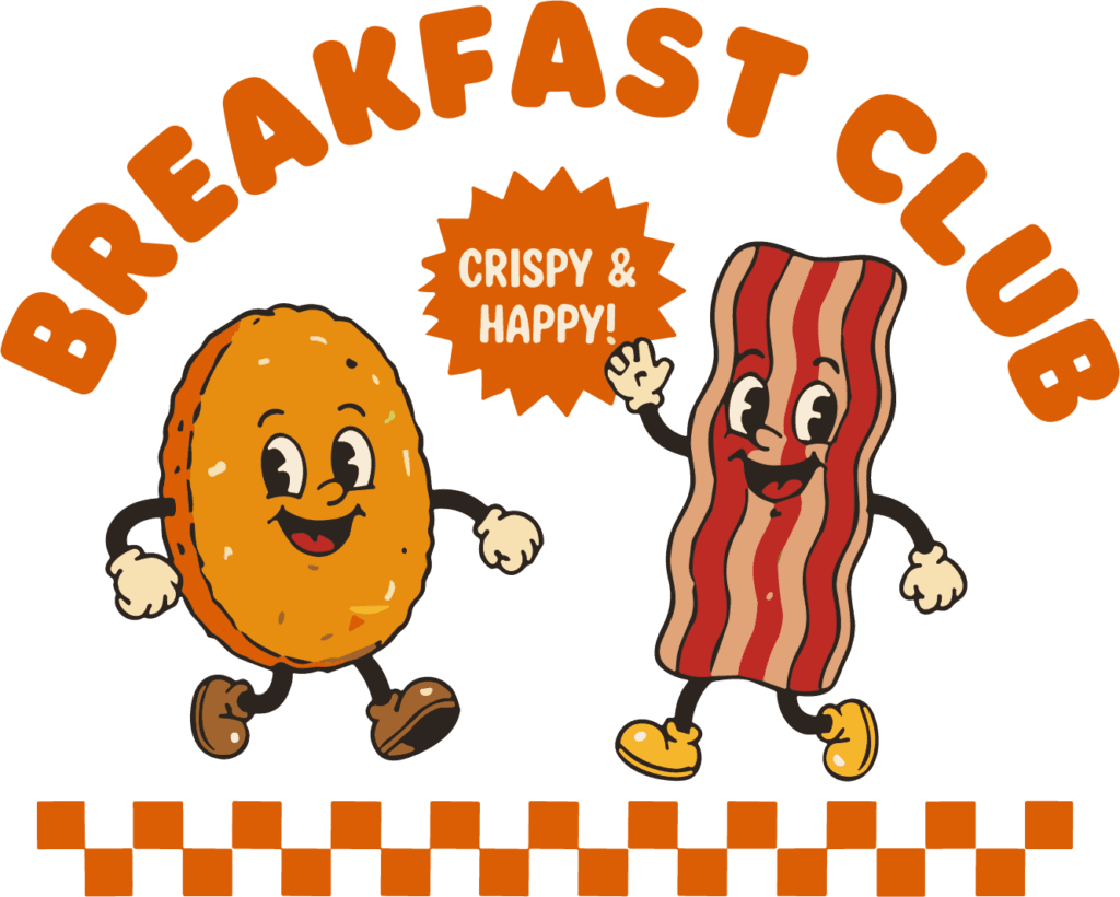 Bacon And Pancake SVG Retro Diner Vector