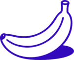 Banana SVG Bold Outline Vector