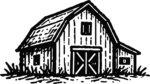 Barn House SVG Rustic Woodcut Vector