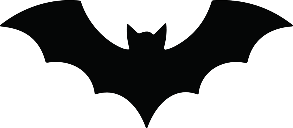 Bat Silhouette SVG Spooky Spread Wings Vector