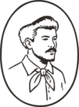 Bearded Man Portrait SVG Vintage Line Sketch Vector