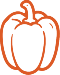 Bell Pepper SVG Bold Outline Vector