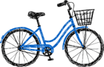 Bicycle SVG Sketchy Blue Vector