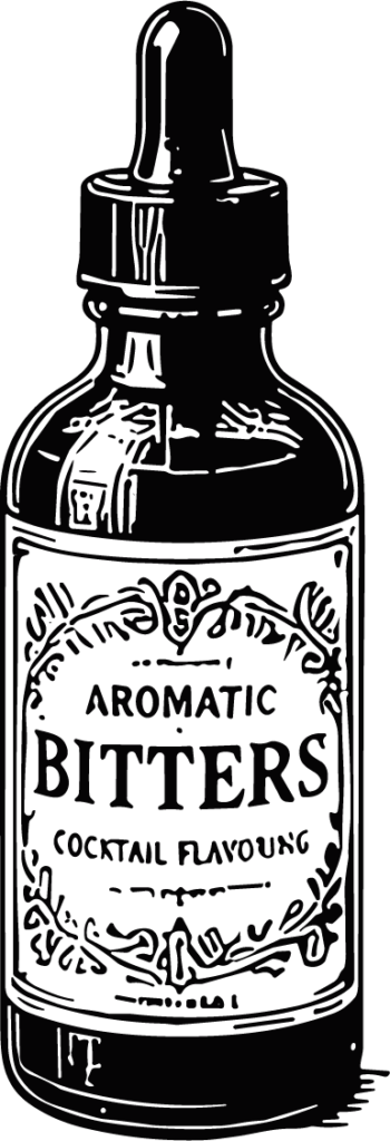 Bitters Bottle Vintage Bar Vector
