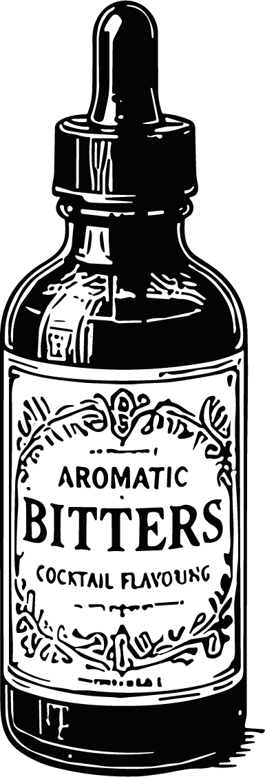 Bitters Bottle Vintage Bar Vector - Image 1