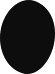 Black Oval SVG Bold Silhouette Vector