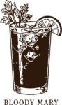 Bloody Mary Cocktail SVG Bold Sketch Vector