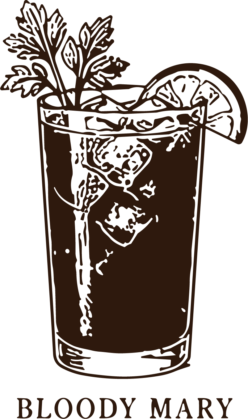 Bloody Mary Cocktail SVG Bold Sketch Vector - Image 1