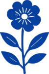 Blue Flower SVG Bold Bloom Vector