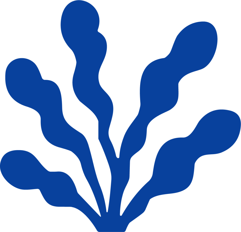 Blue Seaweed SVG Flowing Ocean Vector