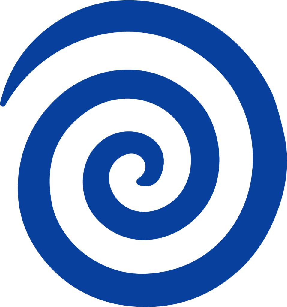 Blue Spiral SVG Hypnotic Coil Vector