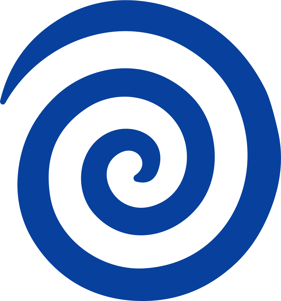 Blue Spiral SVG Hypnotic Coil Vector - Image 1
