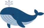 Blue Whale SVG Gentle Ocean Vector
