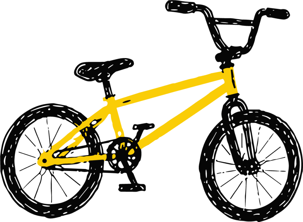 BMX Bike SVG Bold Sketch Vector