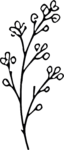Botanical Branch SVG Delicate Sprig Vector