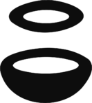 Bowl and Ring SVG Bold Silhouette Vector