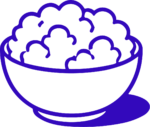 Bowl Of Food SVG Bold Outline Vector